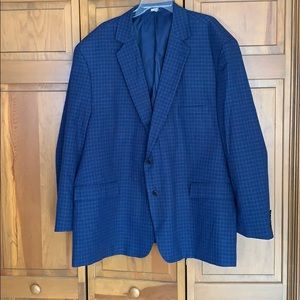 Oak Hill Blue Plaid Blazer/Sport Coat 4XL 58/60R